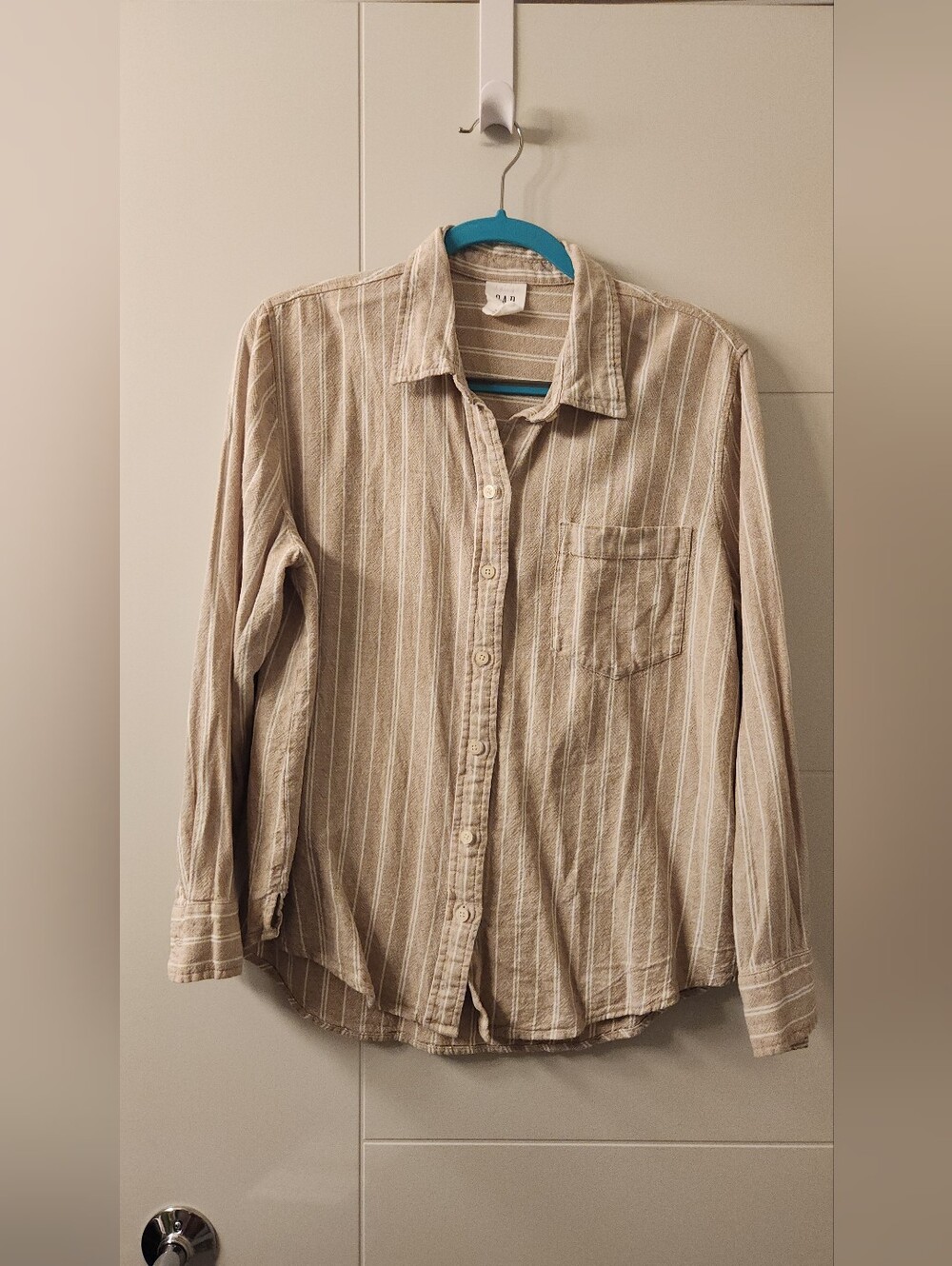 Gap Womens Linen And Rayon Button Down Shirt - Large